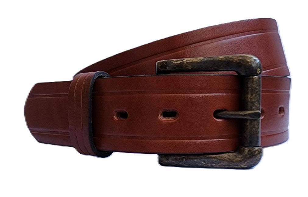 GOLDEN STAG - FULLGRAIN BACKSTRAP LEATHER BELT REMOVABLE BUCKLE