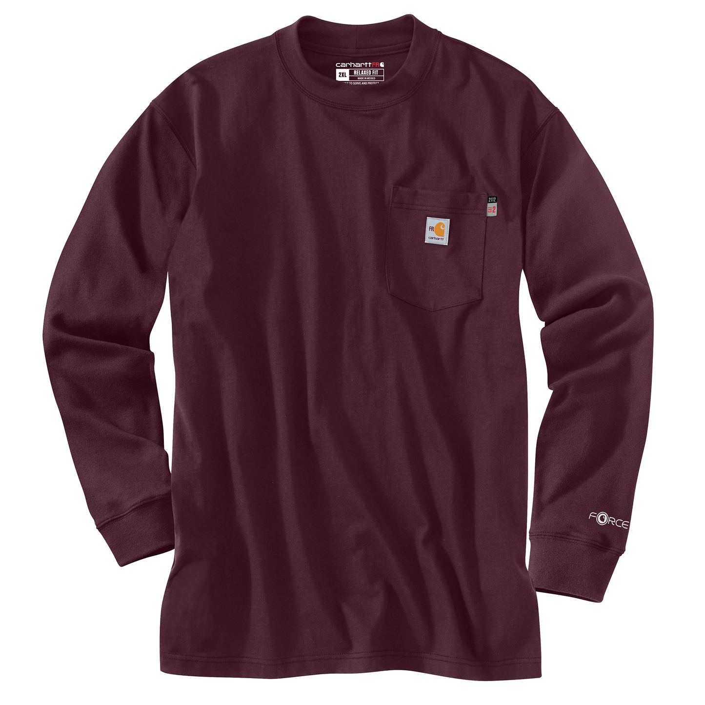 CARHARTT FR - FLAME RESISTANT FORCE LOOSE FIT MIDWEIGHT LONG-SLEEVE POCKET T-SHIRT - 100235