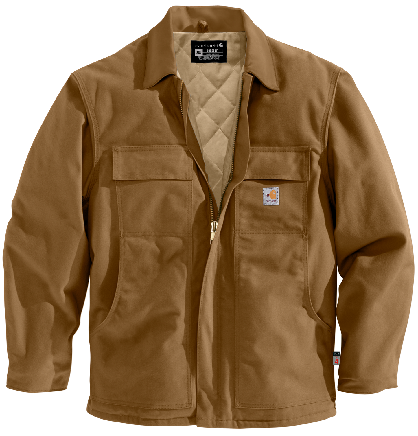 CARHARTT FR - FLAME RESISTANT DUCK CANVAS QUILT LINED COAT - 101618
