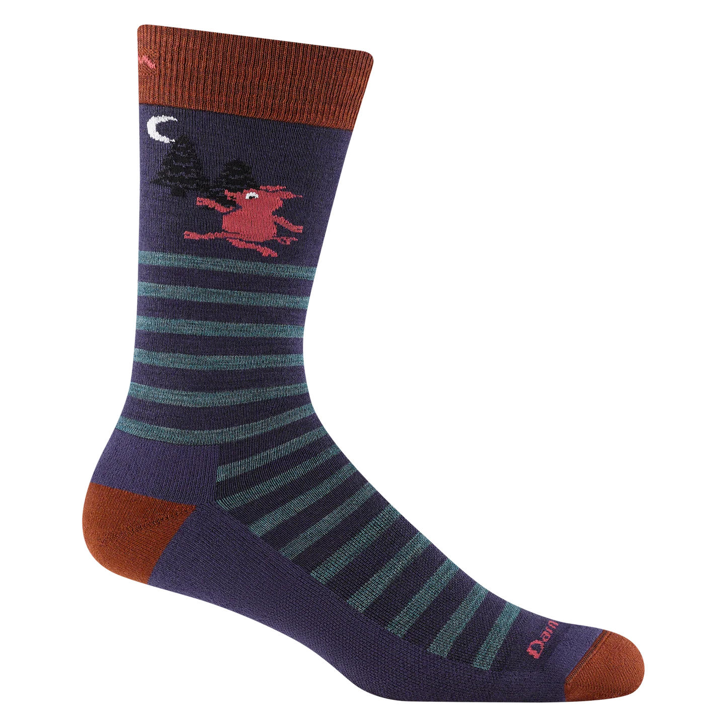 DARN TOUGH VERMONT - WILD LIFE CREW LIGHTWEIGHT WITH CUSHION - 6096