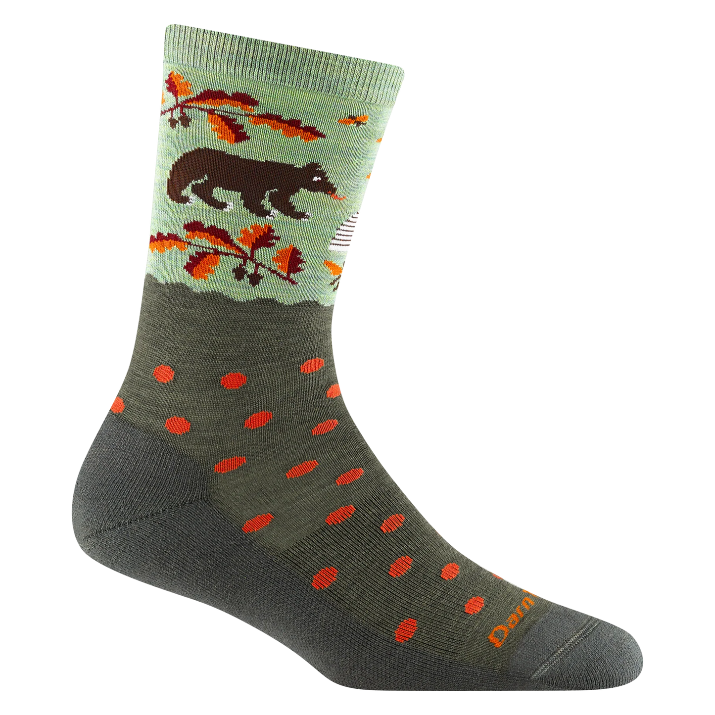 DARN TOUGH VERMONT - WILD LIFE CREW LIGHTWEIGHT WITH CUSHION - 6105