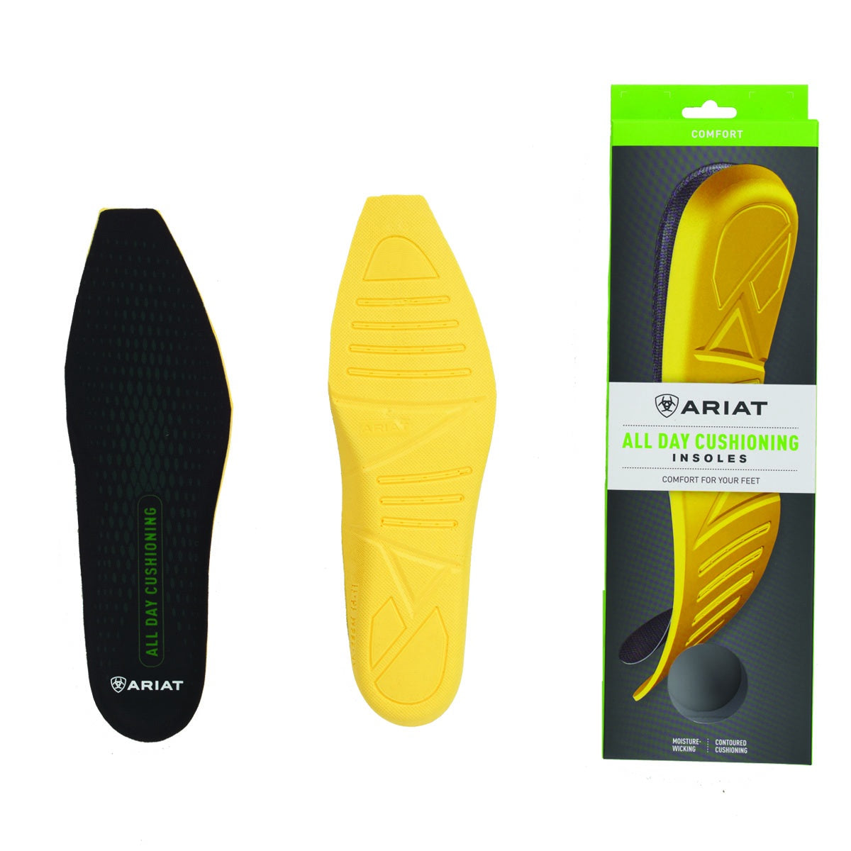 ARIAT - WOMEN'S ALL DAY CUSHIONING SQUARE TOE INSOLE - A10032213