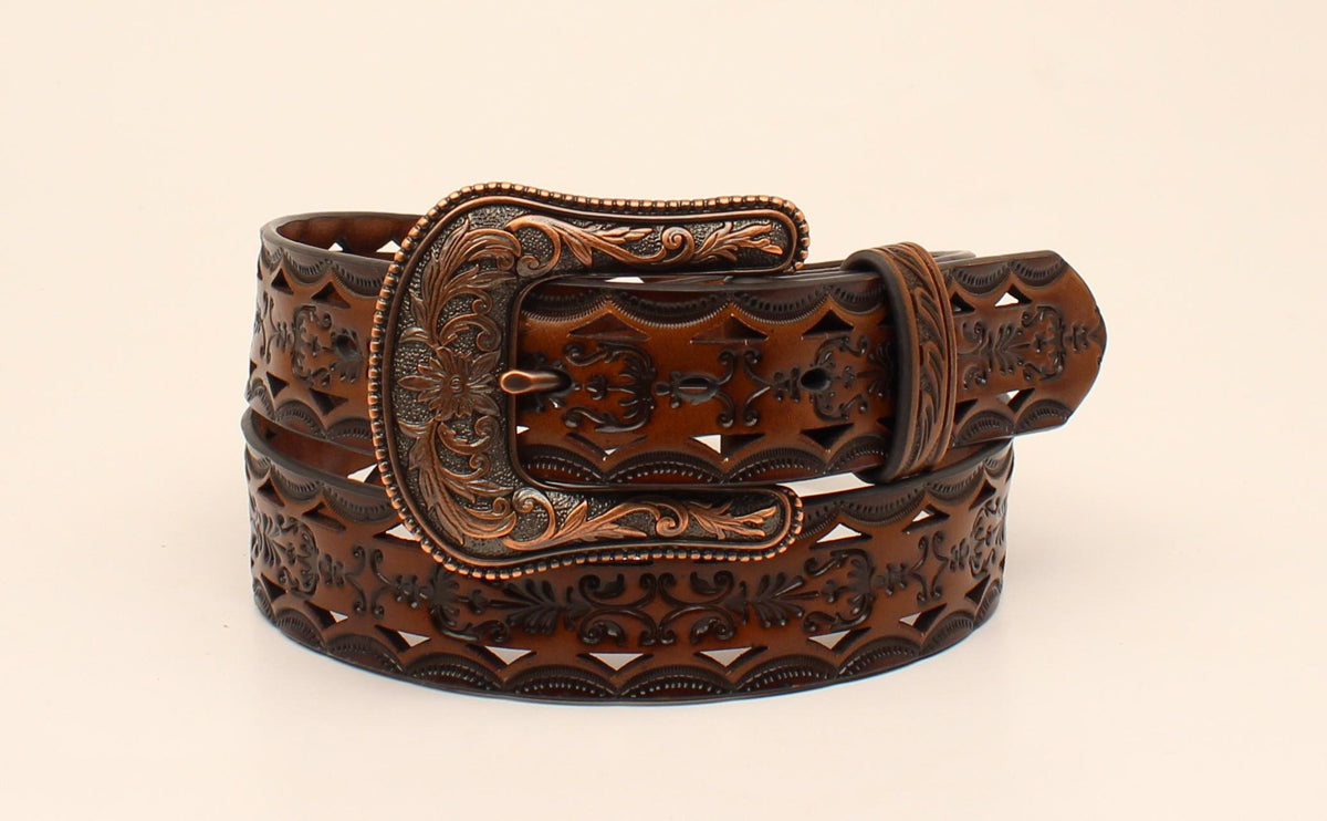 M&F - ARIAT EMBOSSED LEATHER BELT