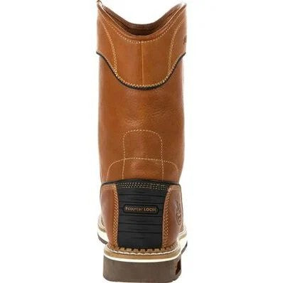 GEORGIA - 10" GEORGIA BOOT AMP LT WEDGE PULL-ON WORK BOOT