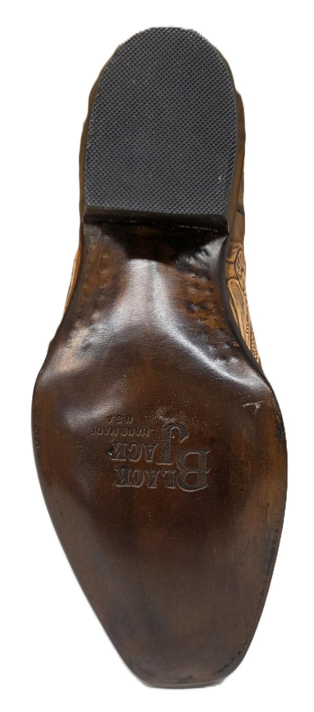 BLACK JACK - WOMEN'S HAND TOOLED FLOWER GARDEN - 209-V4
