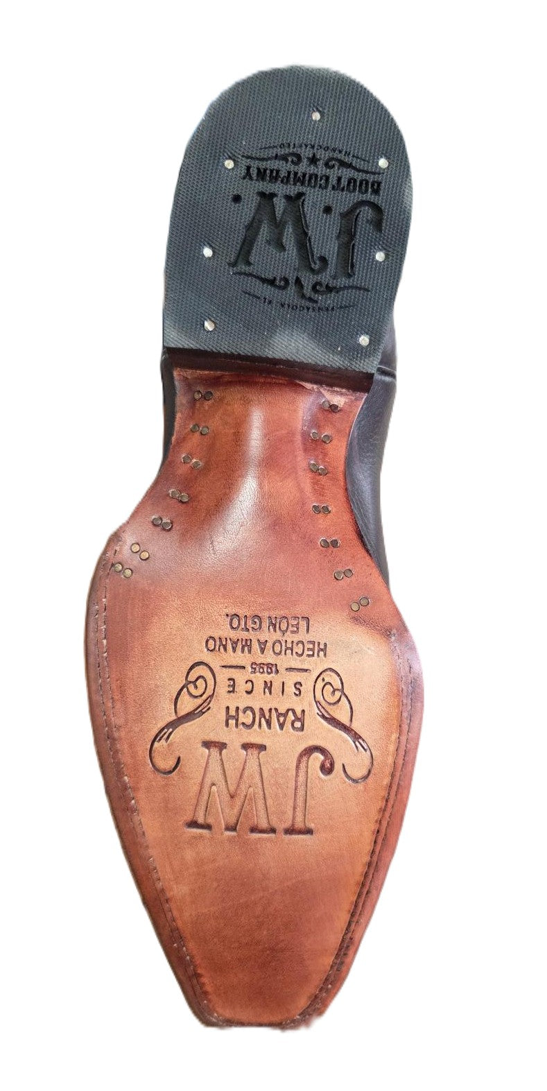 J.W. BOOTS - HOLLAND TOE WESTERN BOOT - PLAIN SHAFT