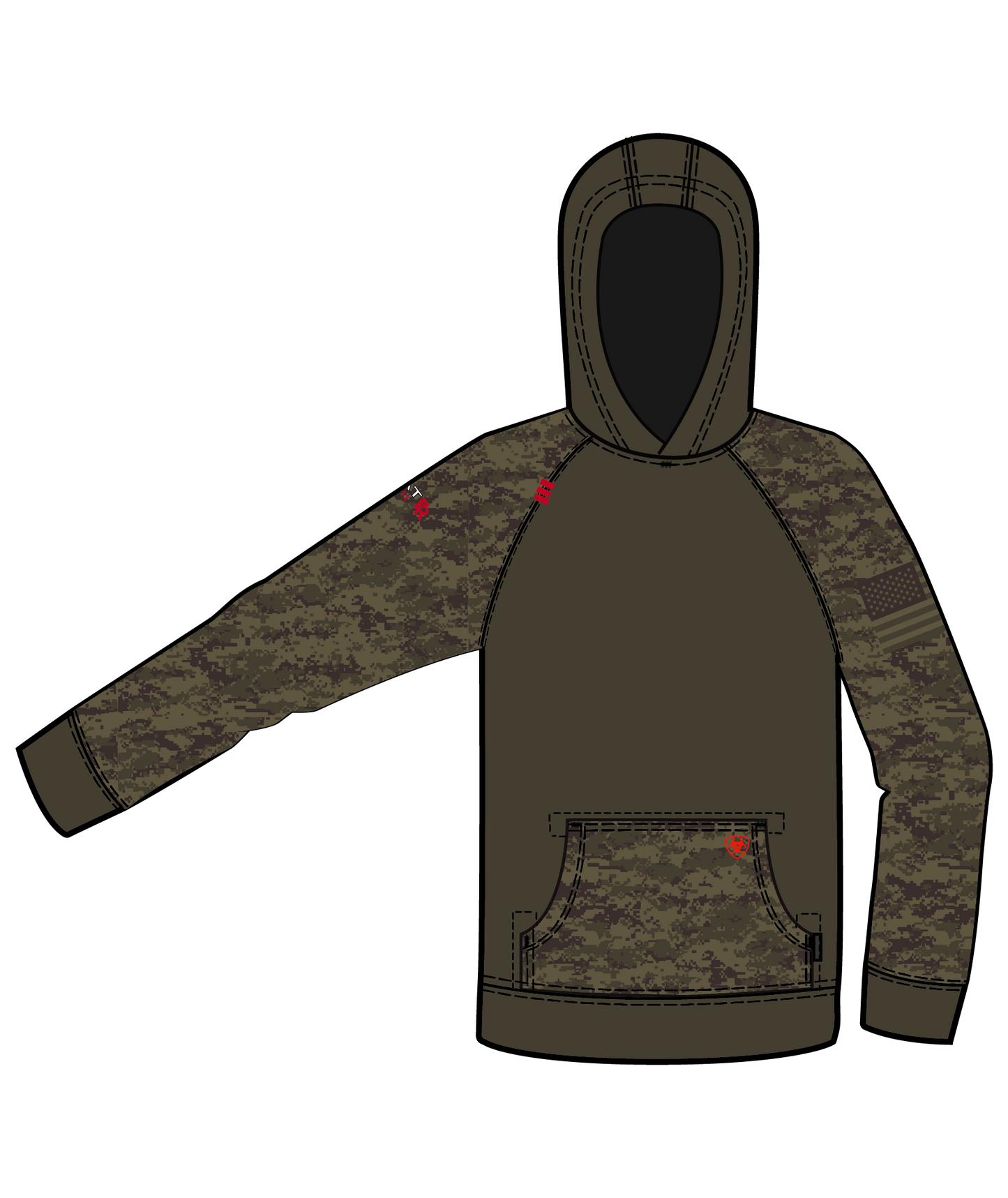 ARIAT FR - FR DURASTRETCH PATRIOT HOODIE - 10051974