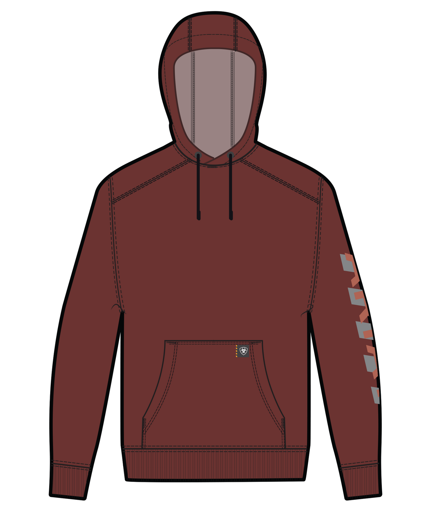 ARIAT - REBAR LIGHTWEIGHT LOGO HOODIE - 10062714