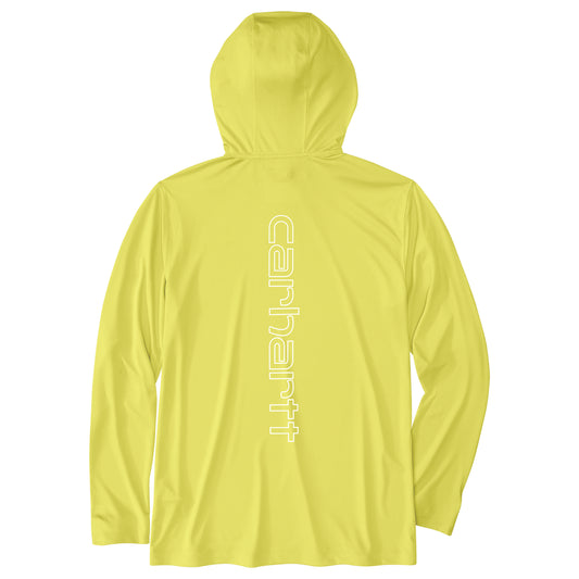 CARHARTT - FORCE SUN DEFENDER LIGHTWEIGHT LONG-SLEEVE HOODED LOGO GRAPHIC T-SHIRT - 106165