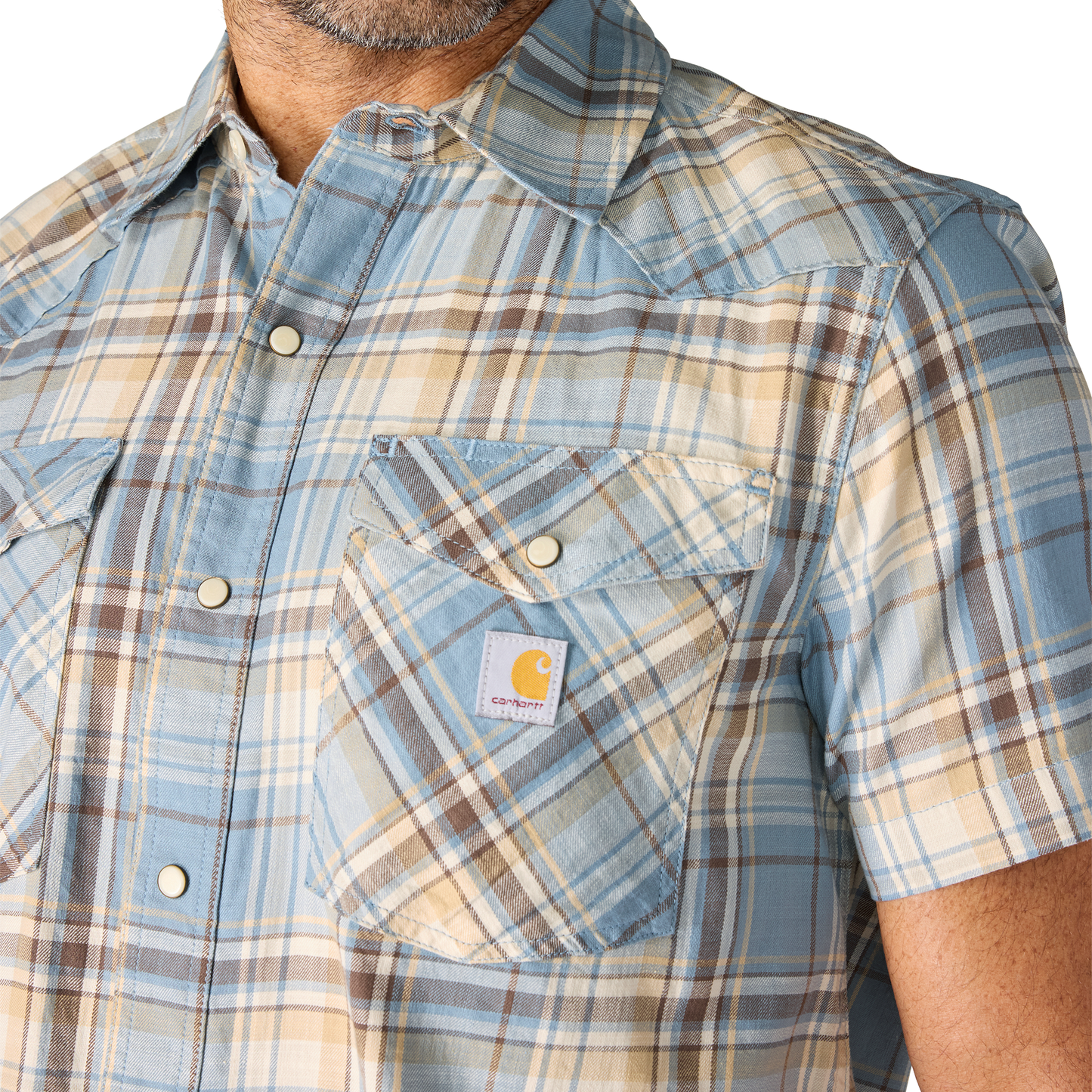 CARHARTT - MONTANA BOZEMAN RELAXED SS PLAID SHIRT - 107284