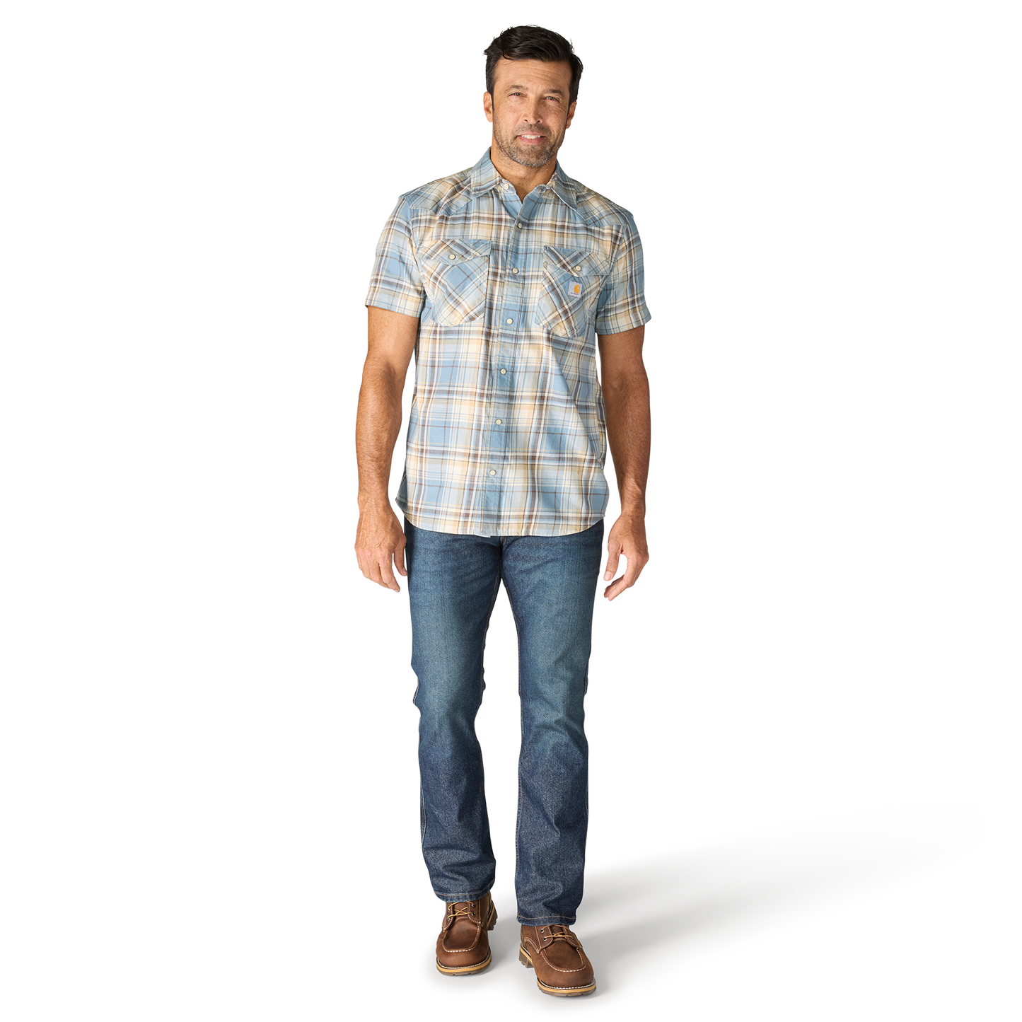 CARHARTT - MONTANA BOZEMAN RELAXED SS PLAID SHIRT - 107284