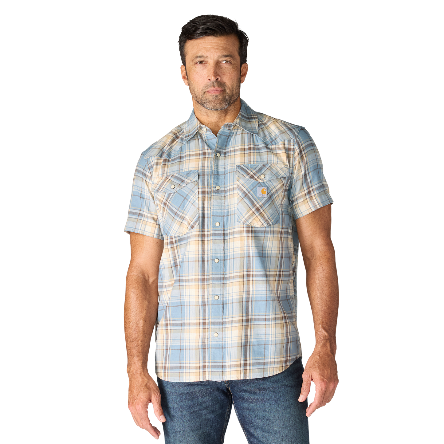 CARHARTT - MONTANA BOZEMAN RELAXED SS PLAID SHIRT - 107284
