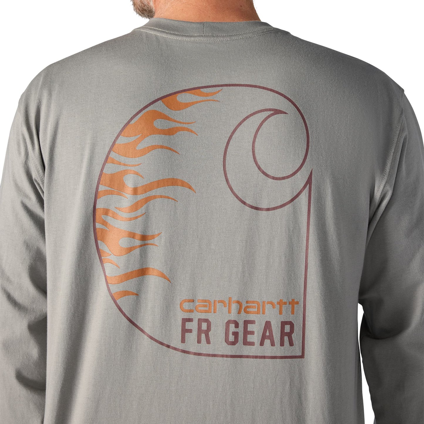 CARHARTT FR - FR FORCE IRVINE LOOSE LS FLAMES T-SHIRT - 107364