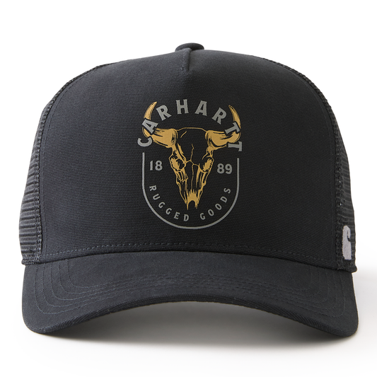 CARHARTT - CANVAS MESH-BACK SKULL GRAPHIC CAP - 107474