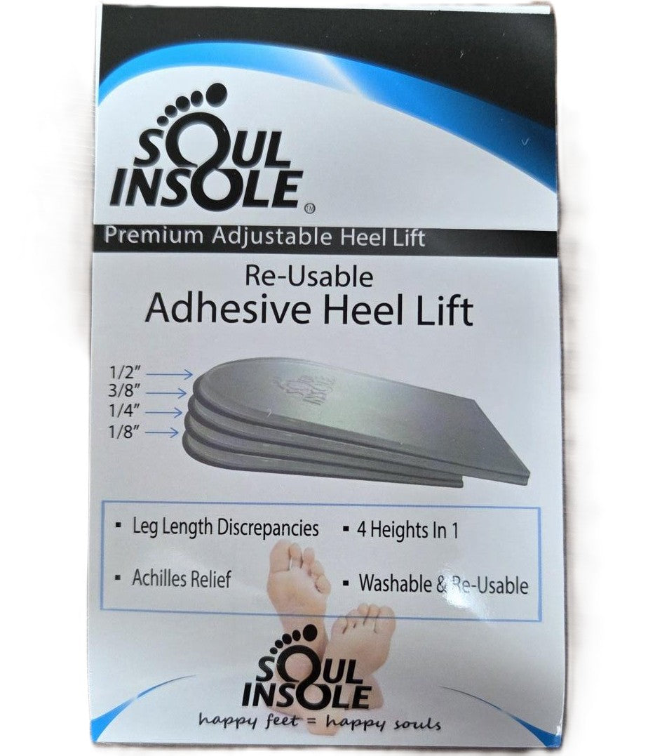 RUBY LEATHER - SOUL INSOLE REUSABLE ADHESIVE HEEL LIFT