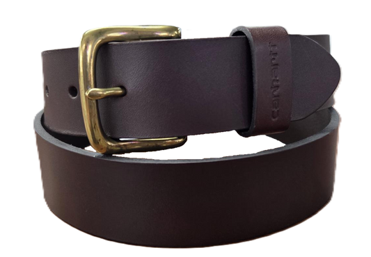 CARHARTT - LEATHER BELT BRASS BUCKLE