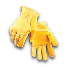 GOLDEN STAG - IRON FENCER DOUBLE PALM COWHIDE LEATHER GLOVES - 207