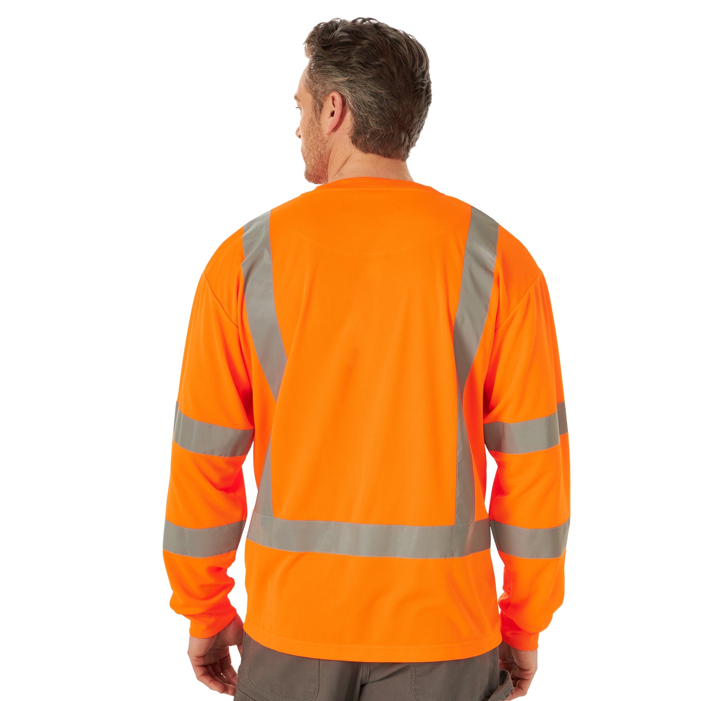 WRANGLER - WRANGLER RIGGS WORKWEAR HIGH VISIBILITY LONG SLEEVE T-SHIRT - 3W722SO