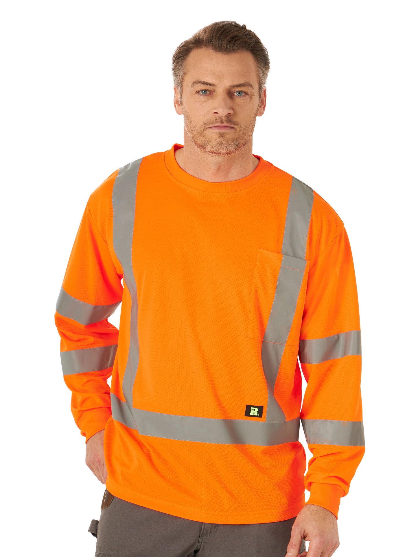 WRANGLER - WRANGLER RIGGS WORKWEAR HIGH VISIBILITY LONG SLEEVE T-SHIRT - 3W722SO