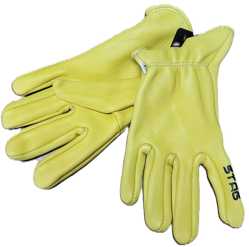 GOLDEN STAG - SEAMLESS PALM DEERSKIN LEATHER GLOVES - 402