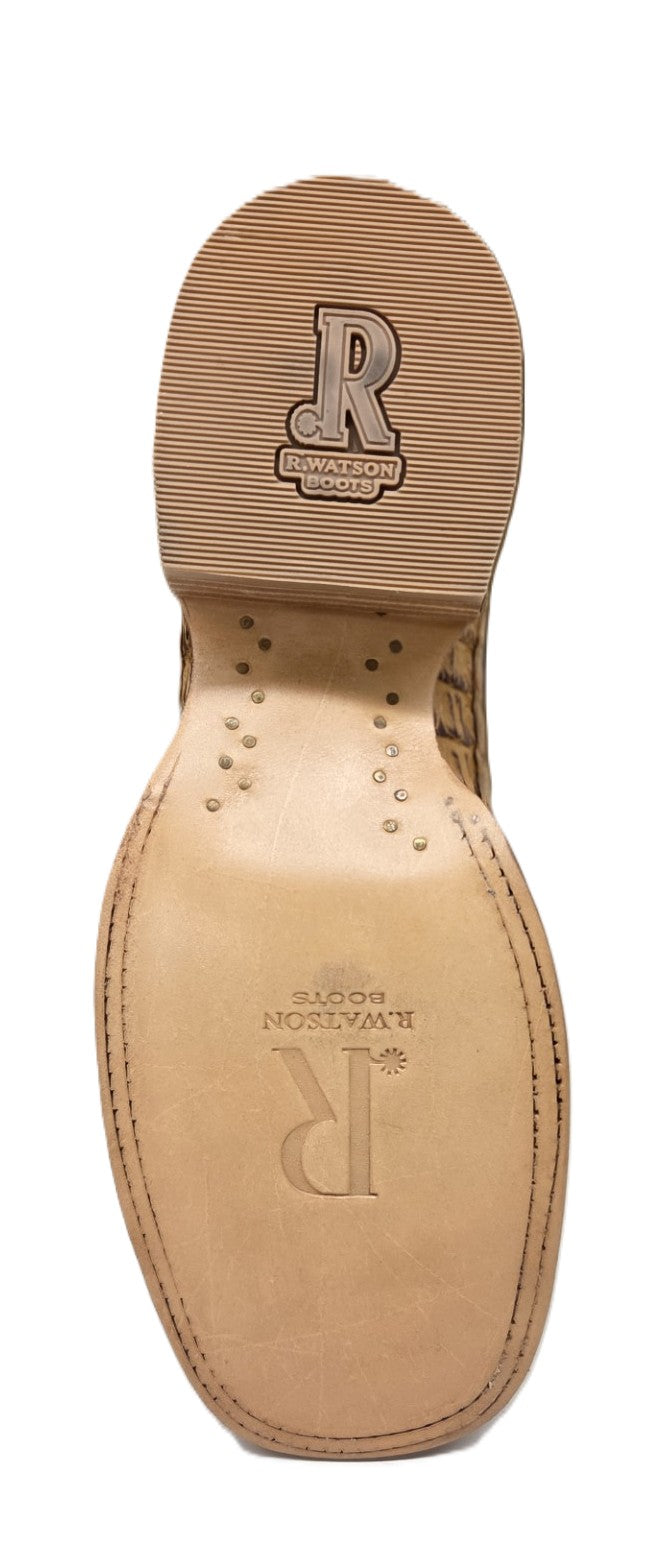 R. WATSON - HORNBACK CAIMAN WESTERN BOOT