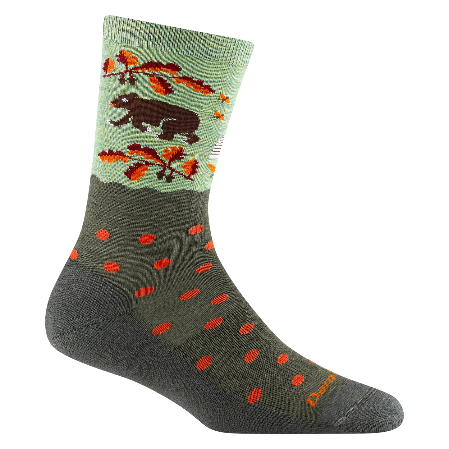DARN TOUGH VERMONT - WILD LIFE CREW LIGHTWEIGHT WITH CUSHION - 6105