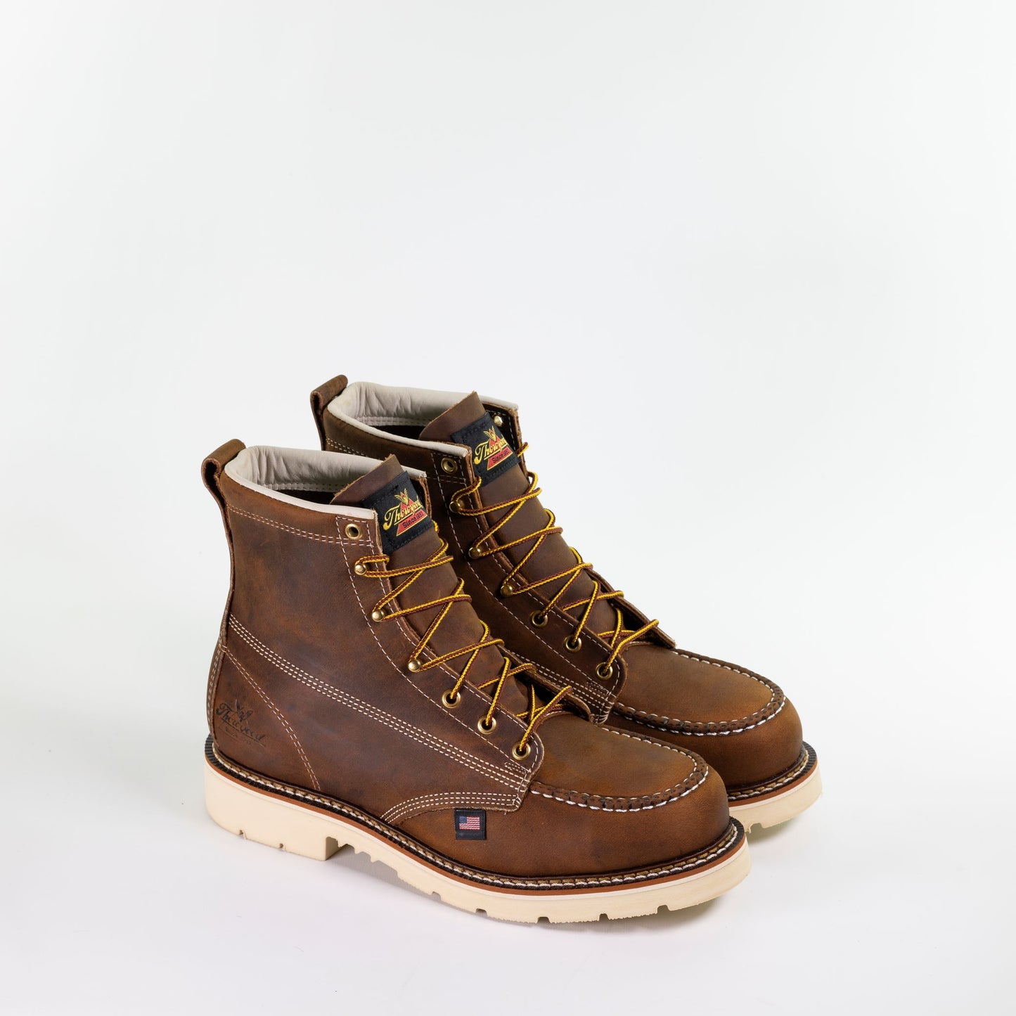 THOROGOOD - 6" AMERICAN HERITAGE - TRAIL CRAZY HORSE - MOC TOE MAXWEAR 90 DEGREE - AMERICAN MADE (SAFETY TOE) -  804-4375