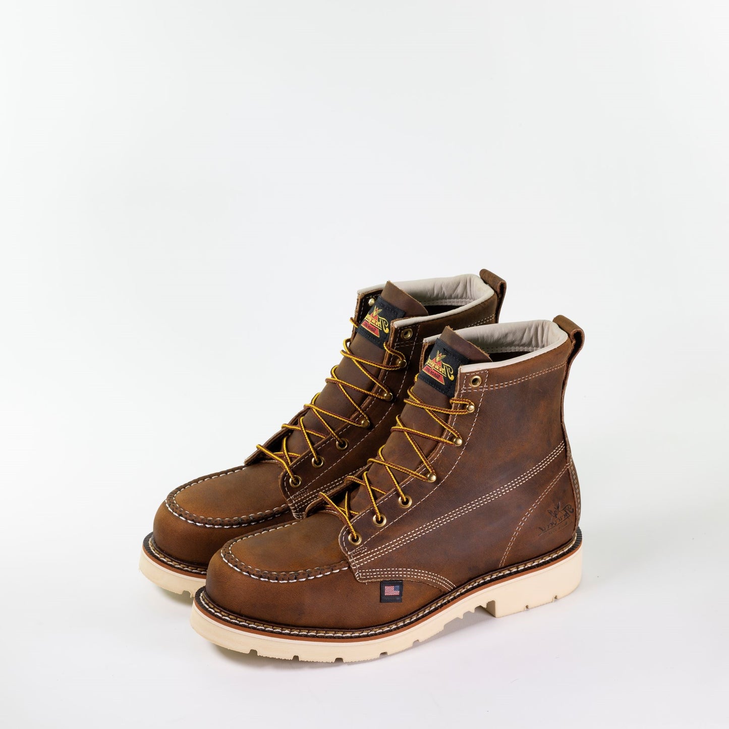 THOROGOOD - 6" AMERICAN HERITAGE - TRAIL CRAZY HORSE - MOC TOE MAXWEAR 90 DEGREE - AMERICAN MADE (SAFETY TOE) -  804-4375