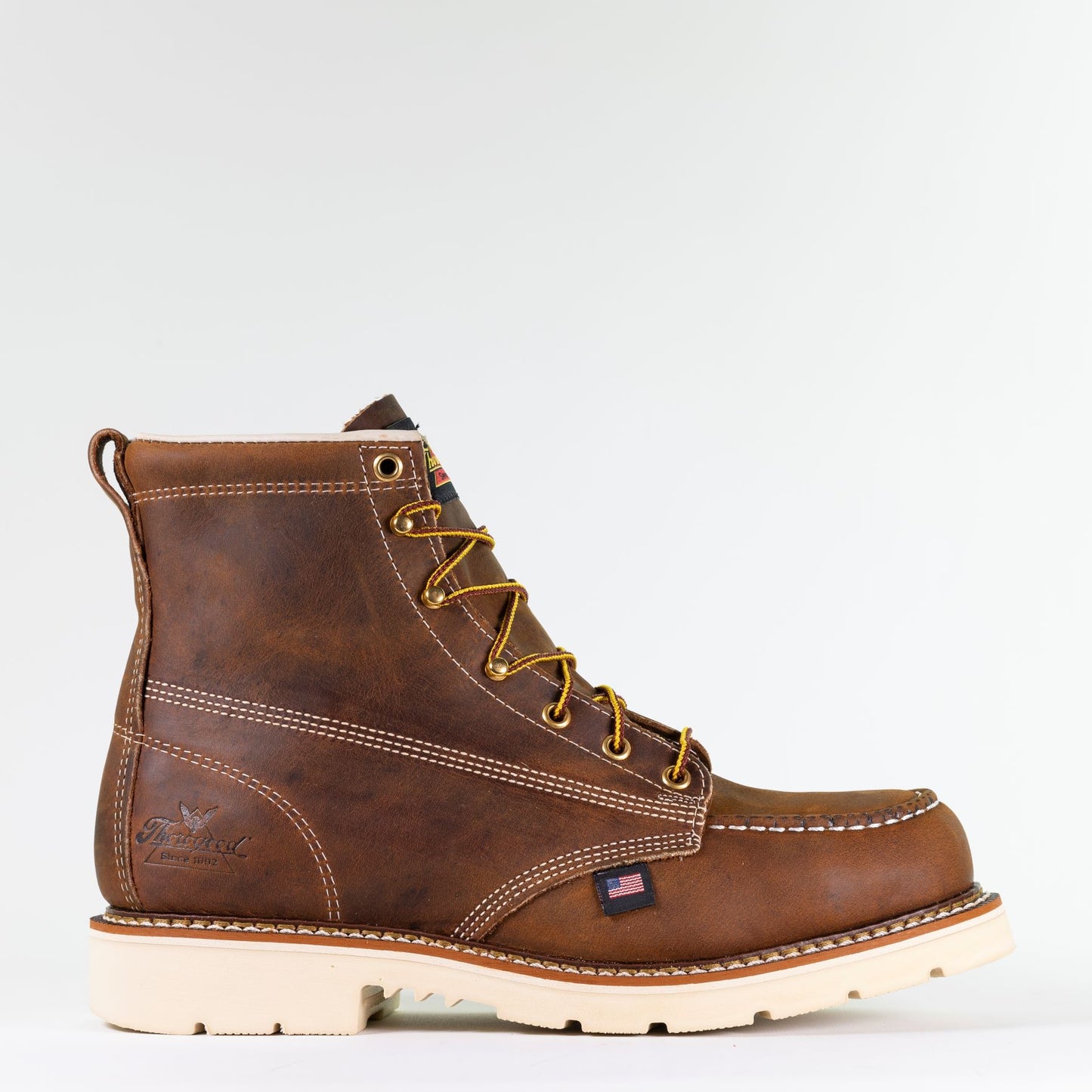 THOROGOOD - 6" AMERICAN HERITAGE - TRAIL CRAZY HORSE - MOC TOE MAXWEAR 90 DEGREE - AMERICAN MADE (SAFETY TOE) -  804-4375