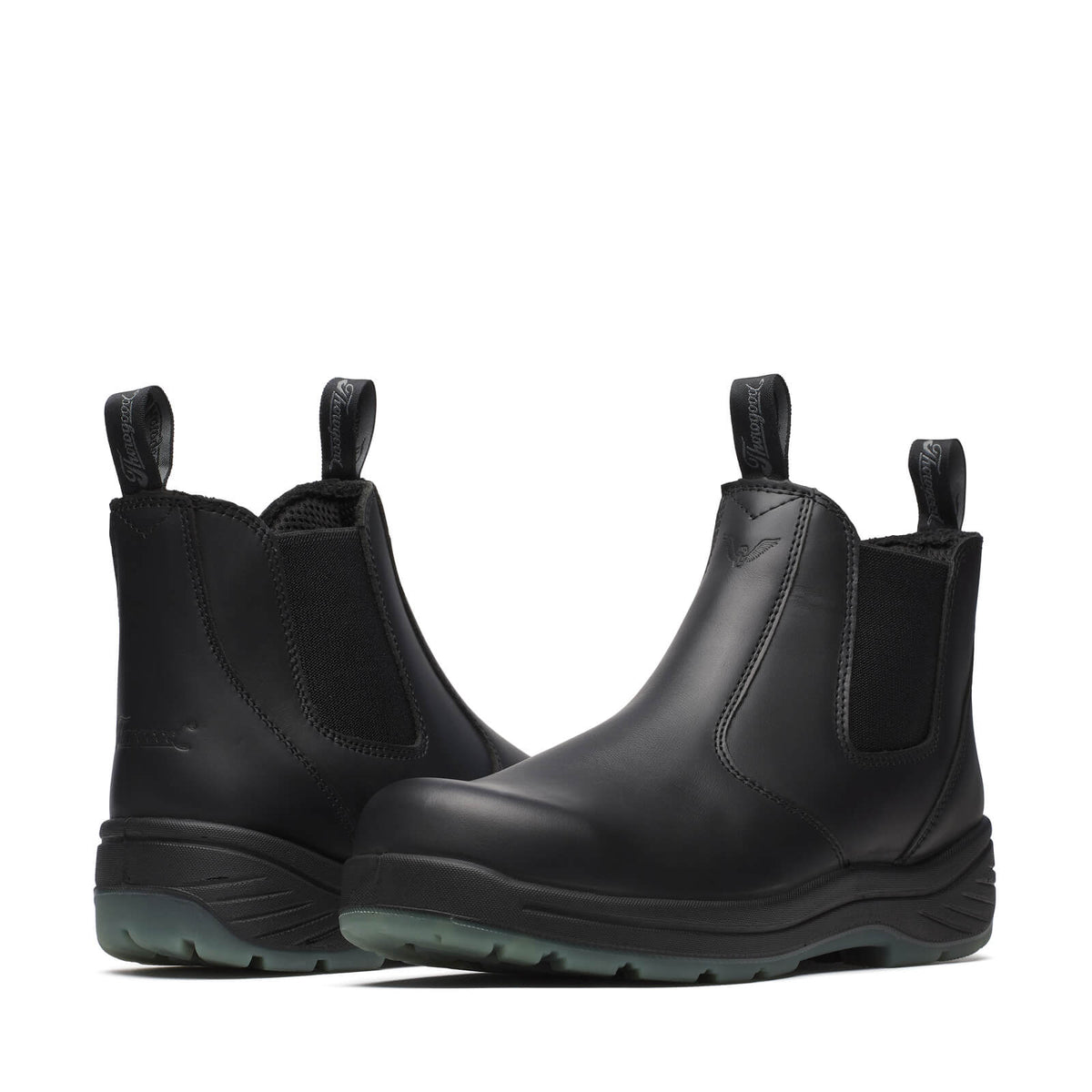 THOROGOOD - 6" BLACK QUICK RELEASE STATION BOOT WITH TRANSLUCENT BOTTOM (COMPOSITE TOE)