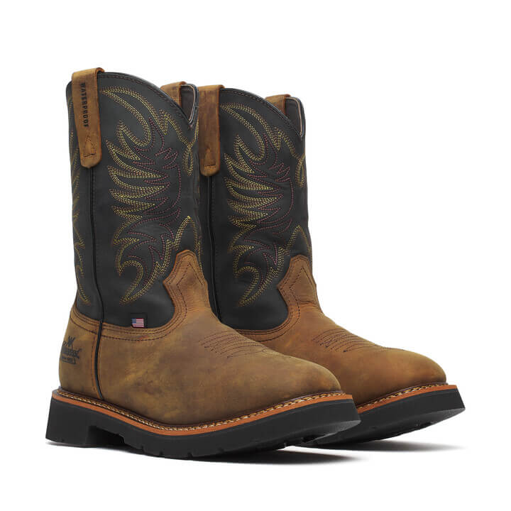 THOROGOOD - SQUARE TOE WELLINGTON - AMERICAN MADE - WATERPROOF