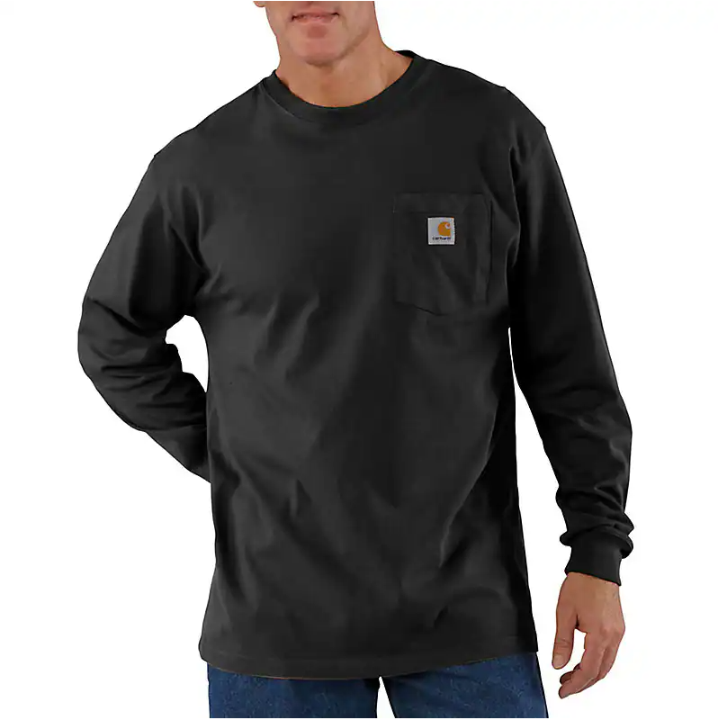 CARHARTT - LOOSE FIT HEAVYWEIGHT LONG-SLEEVE POCKET T-SHIRT - K126