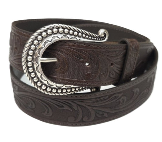 JUSTIN - PARIS VINE WOMEN'S BELT - CHOCOLATE