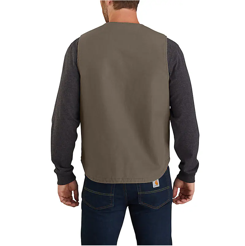 CARHARTT - RELAXED FIT WASHED DUCK SHERPA-LINED VEST - 104394
