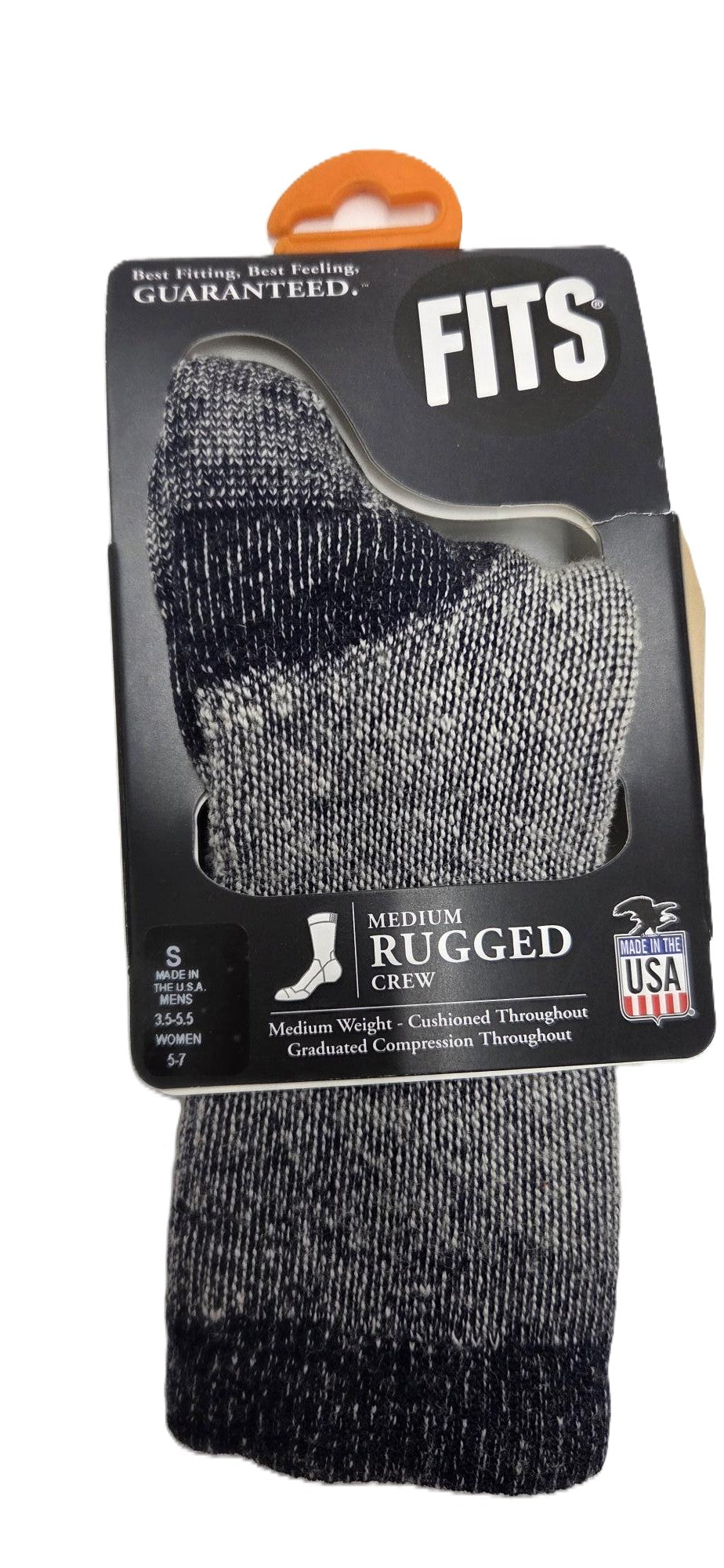FITS - RUGGED FULL CUSHION CREW SOCK - F1005