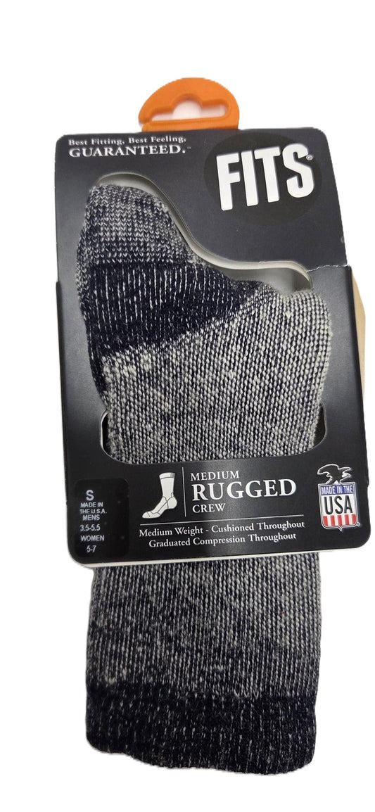FITS - RUGGED FULL CUSHION CREW SOCK - F1005