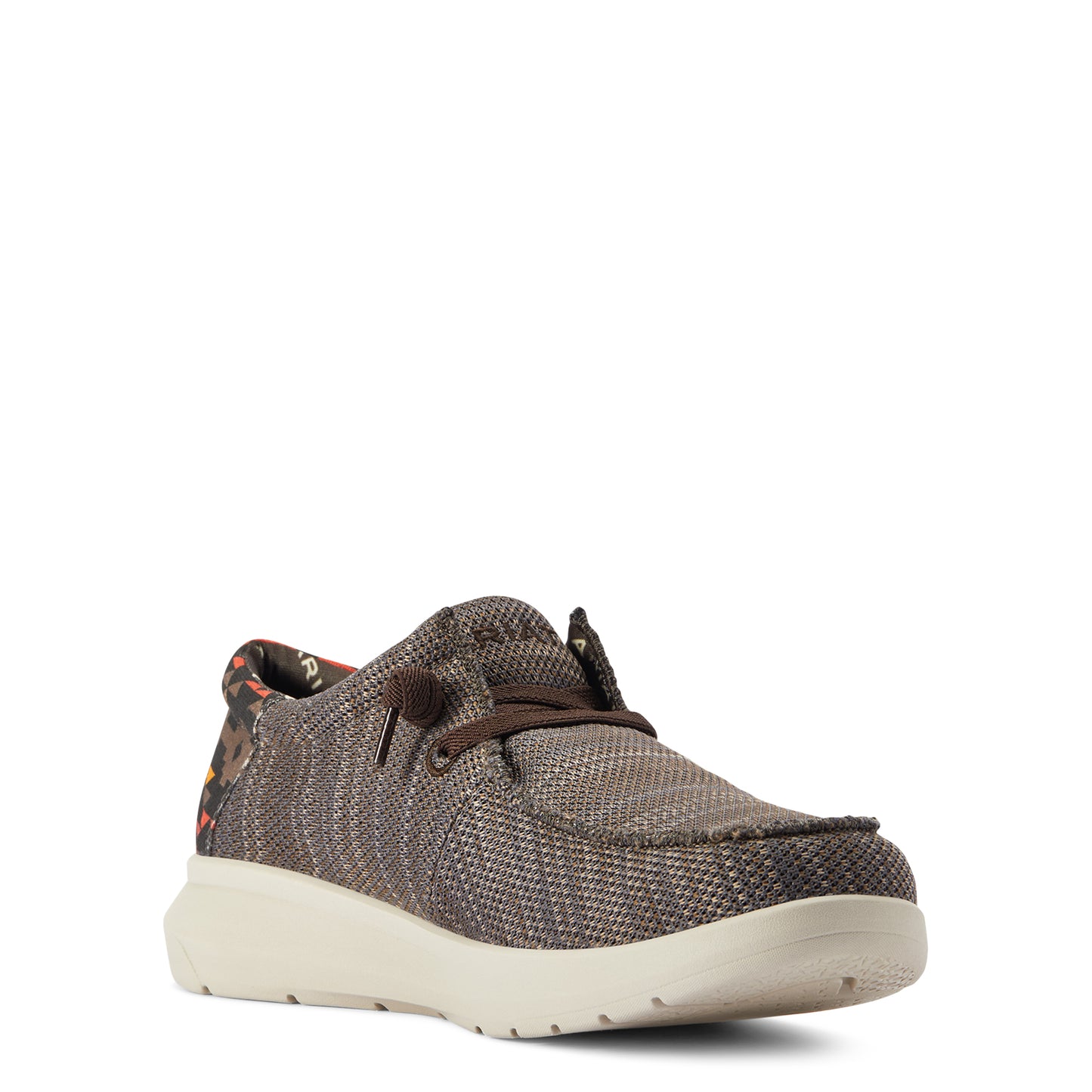 ARIAT - 3" MEN'S HILO HEATHERED BROWN/RED SOUTHWEST PRINT - 10042507