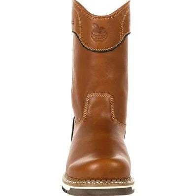 GEORGIA - 10" GEORGIA BOOT AMP LT WEDGE PULL-ON WORK BOOT