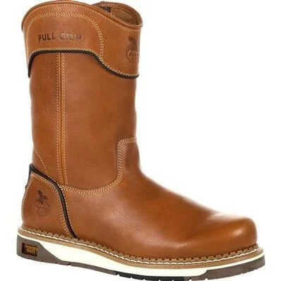 GEORGIA - 10" GEORGIA BOOT AMP LT WEDGE PULL-ON WORK BOOT