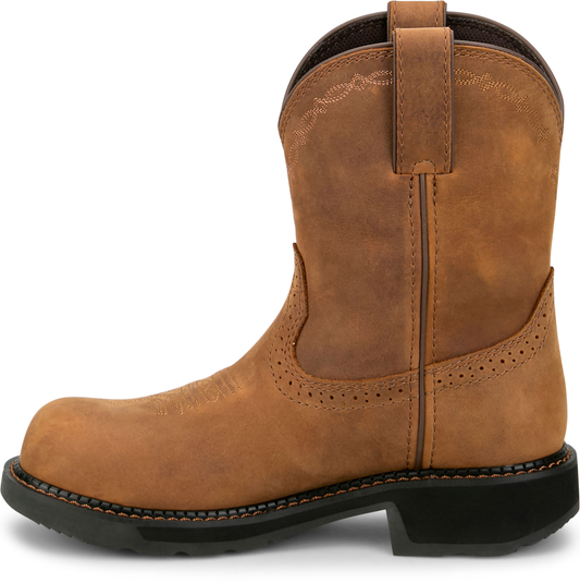 JUSTIN - 8" DARBY WORK BOOT - WATERPROOF (NANO COMPOSITE)