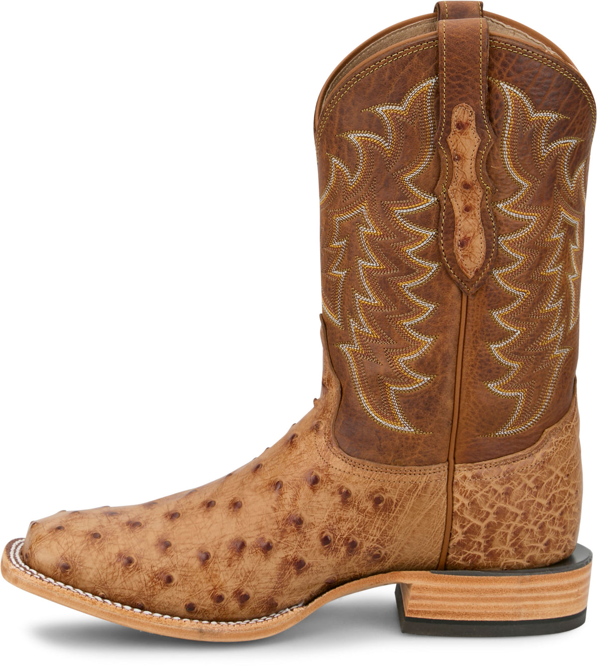 TONY LAMA - 11" JUAN FULL QUILL OSTRICH - BRANDY