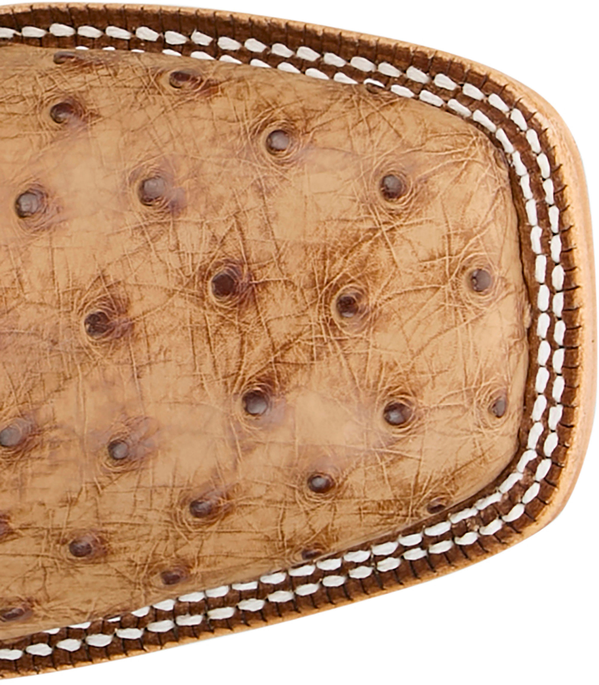 TONY LAMA - 11" JUAN FULL QUILL OSTRICH - BRANDY