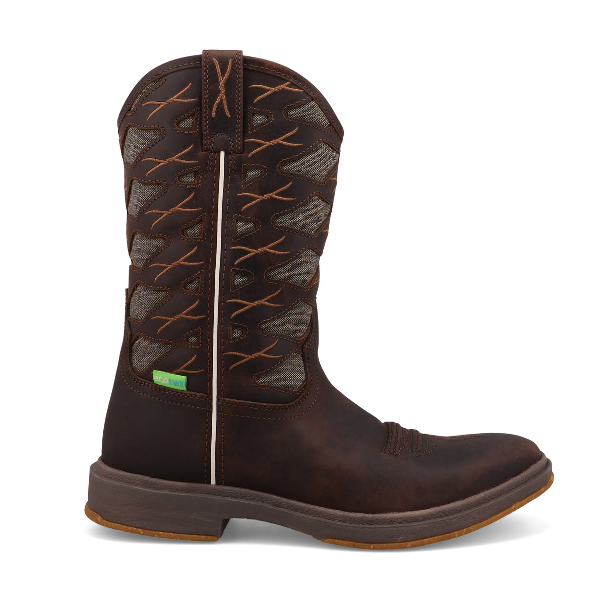 TWISTED X - 11" ULTRALITE X BOOT - DARK CHOCOLATE & ECO DUST