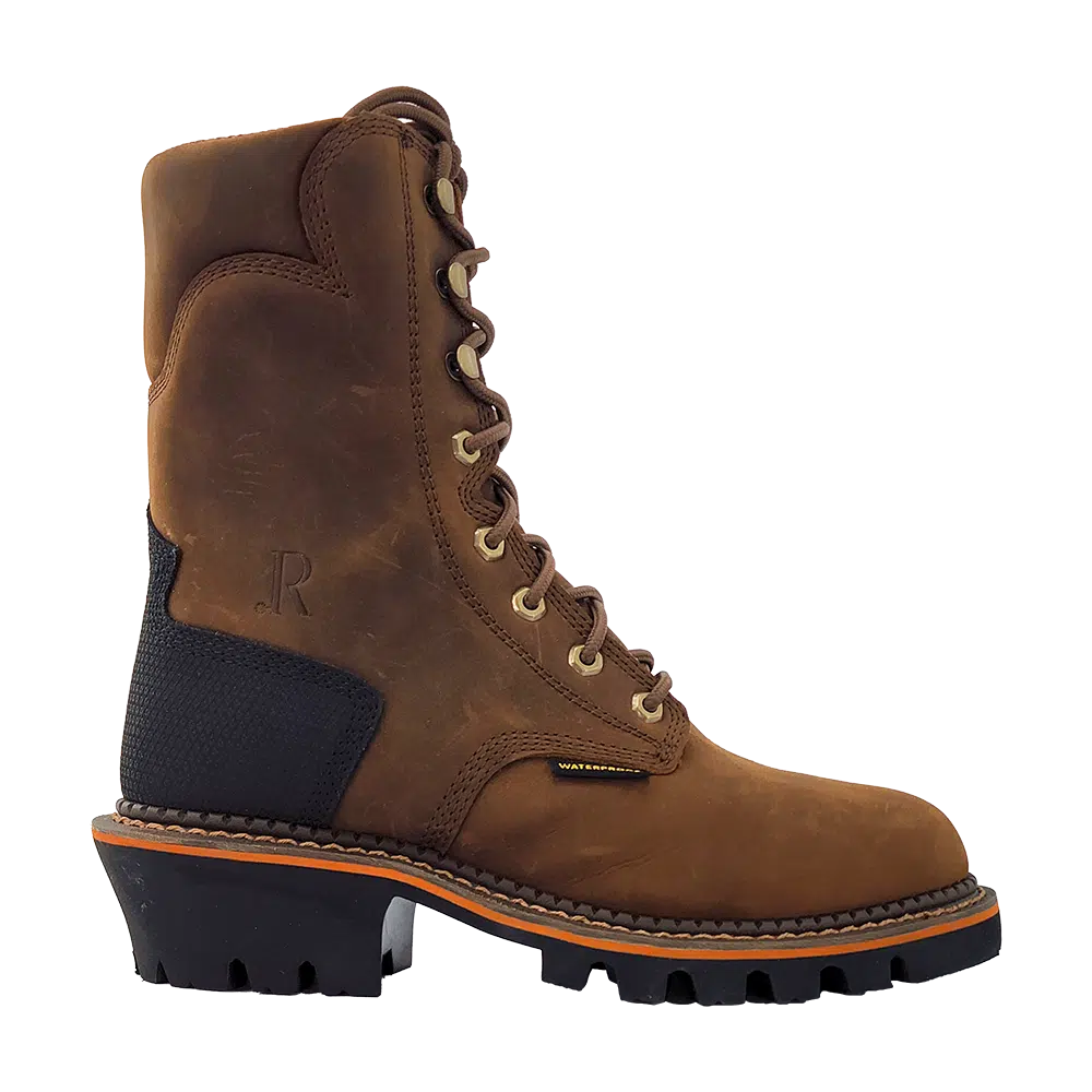 R. WATSON - 8" PEANUT COWHIDE / PEANUT COWHIDE LACE UP - WATERPROOF (COMPOSITE TOE)