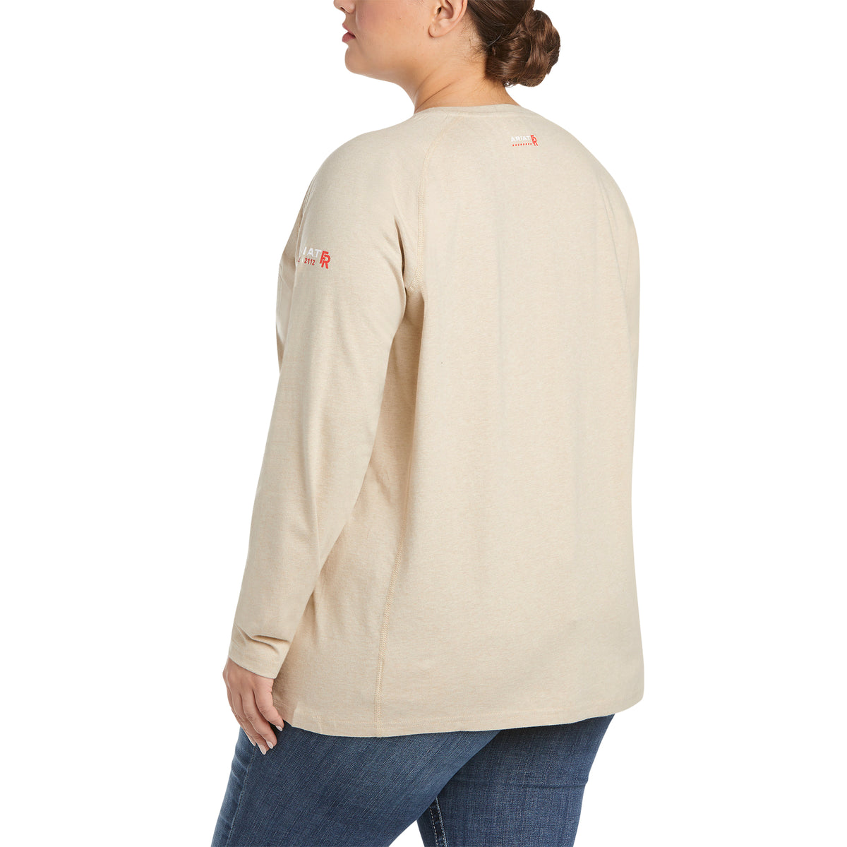 ARIAT FR - WOMEN'S FR AIR CREW T-SHIRT - SAND