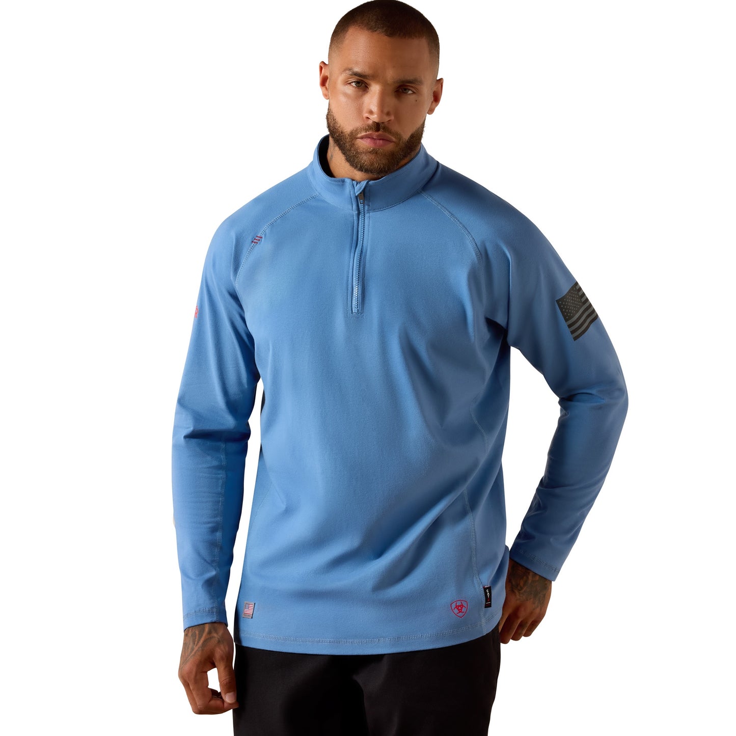 ARIAT FR - FR COMBAT STRETCH PATRIOT 1/4 ZIP WORK SHIRT - 10071563