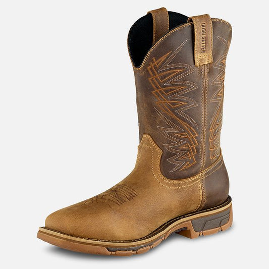 IRISH SETTER - 11" MARSHALL PULL-ON BOOT - WATERPROOF (STEEL TOE)