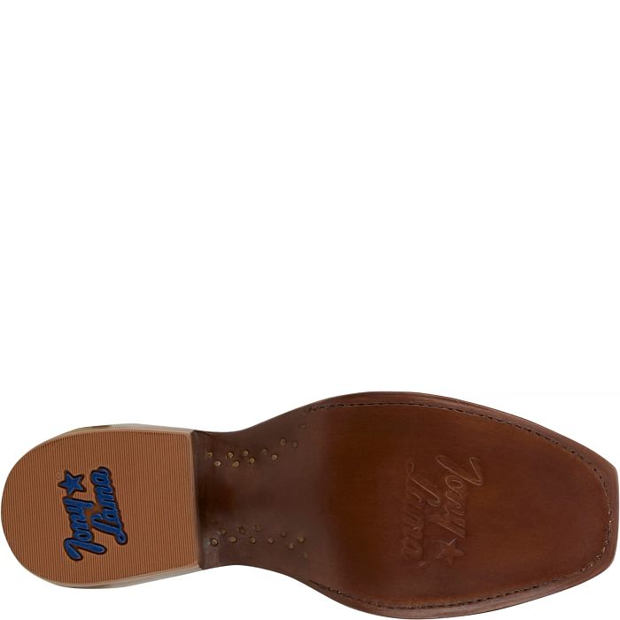 TONY LAMA - 13" AMBER OSTRICH - COGNAC