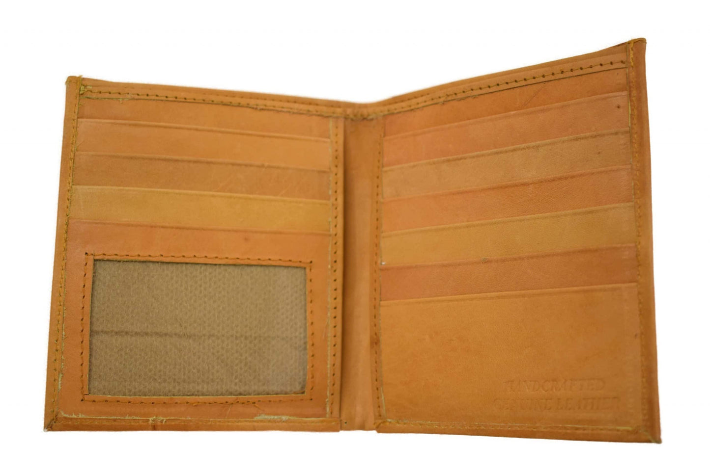 MONTANA LEATHER COMPANY - TAN LEATHER HIPSTER WALLET