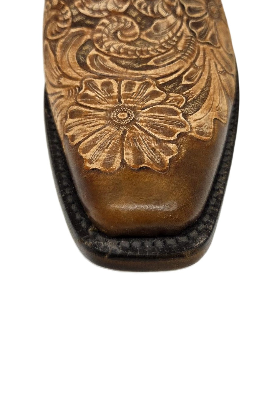 BLACK JACK - WOMEN'S HAND TOOLED FLOWER GARDEN - 209-V4